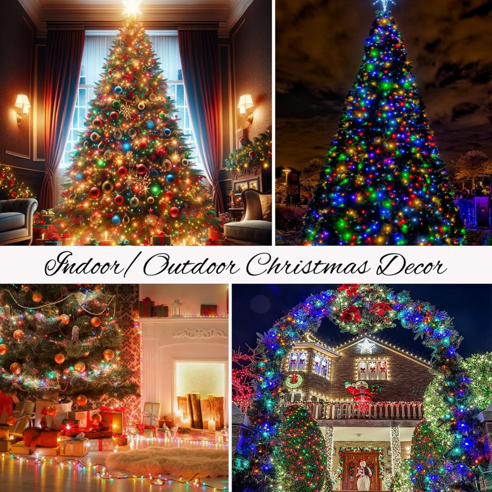 Luz Navideña Panel Solar Multicolor