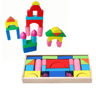 MINI BLOQUES DE CONSTRUCCION EN MADERA