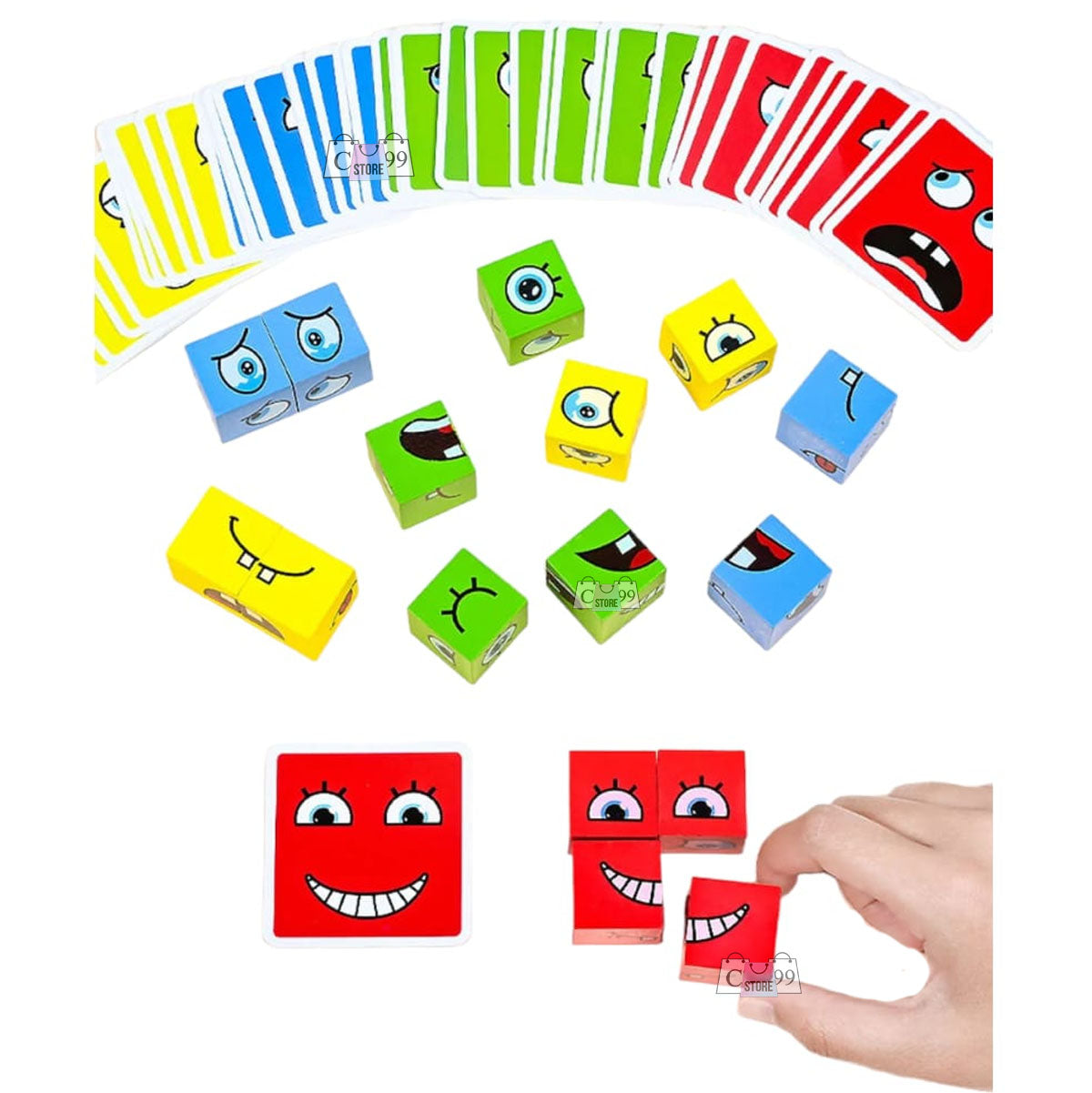 Juego De Emociones Rompecabezas Bloques
