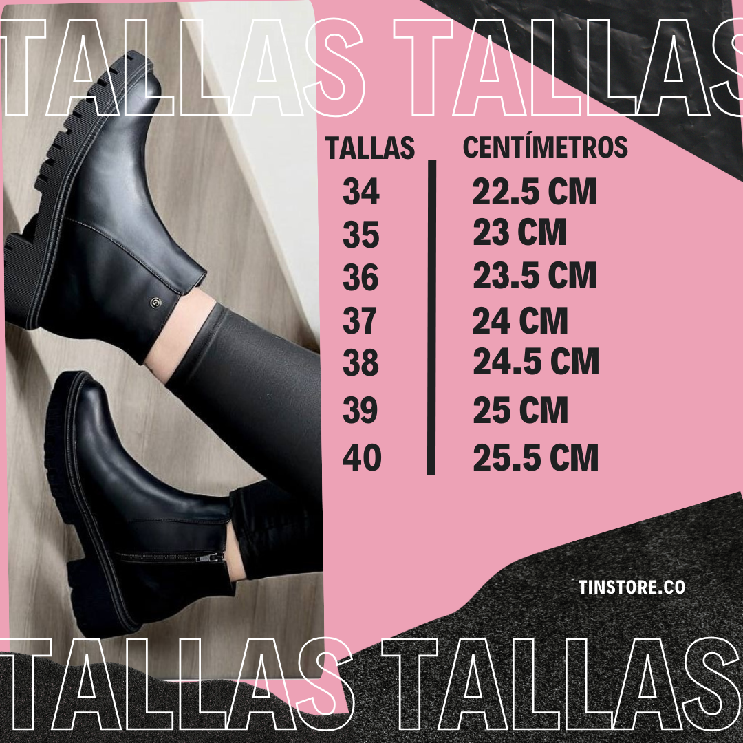 Hermosas Botas caña Corta en colores Negro y Blanco