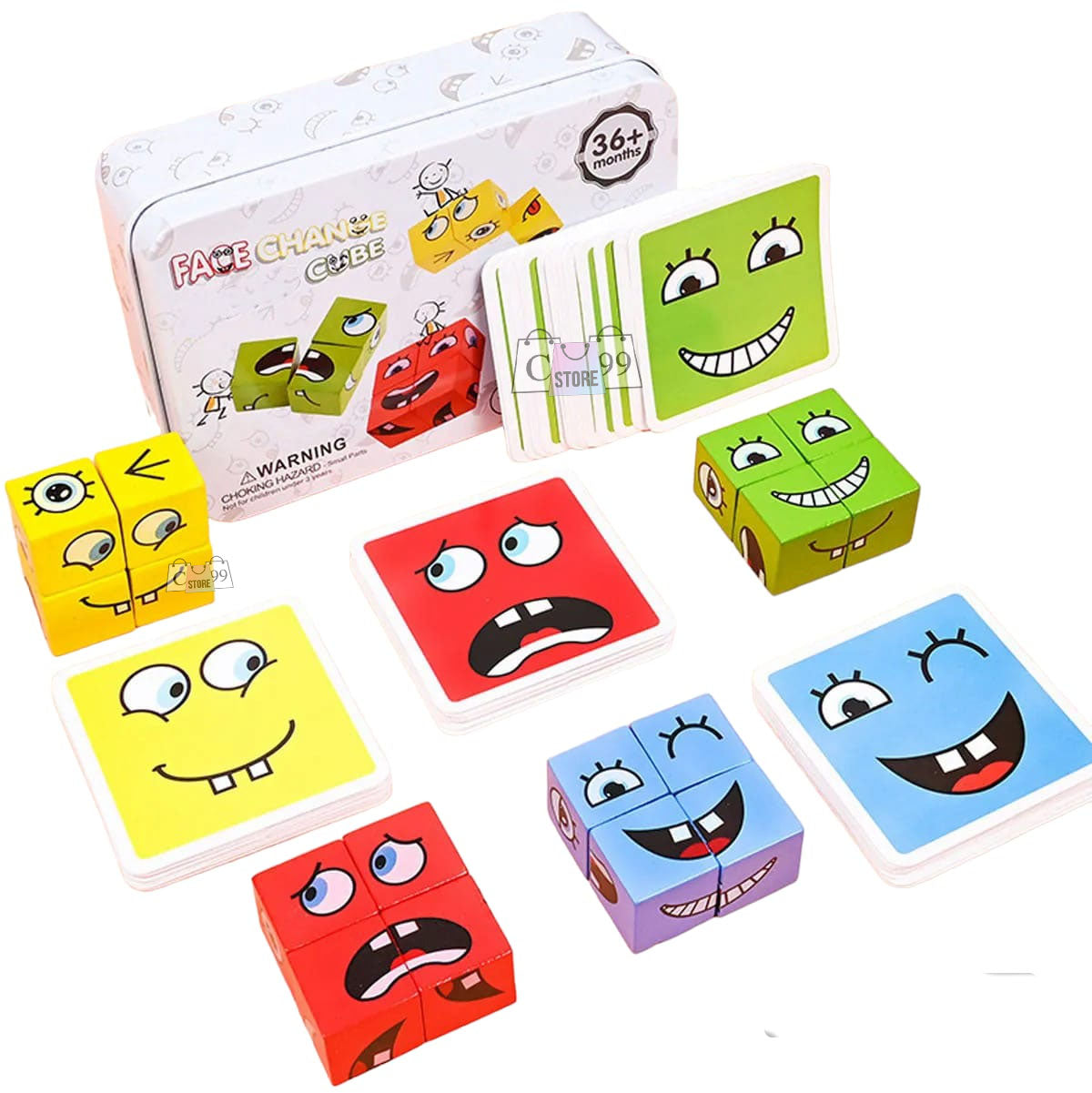 Juego De Emociones Rompecabezas Bloques
