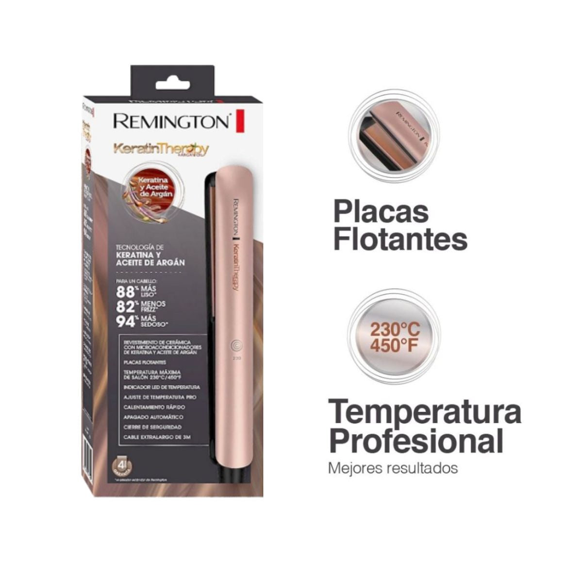 NUEVA PLANCHA CABELLO KERATINA